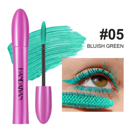 5D Colorful Silk Mascara - Blue, Red, Black, Waterproof, Non-Caking, Thickening, Lengthening - Beauty & Beyond