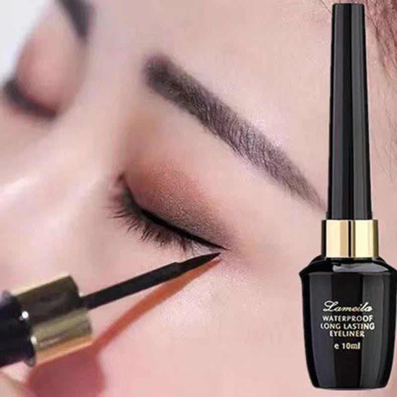 Long-Lasting Ultra-Fine Gel Eyeliner Pen – Waterproof, Hard-Tipped Black Liquid Liner - Beauty & Beyond