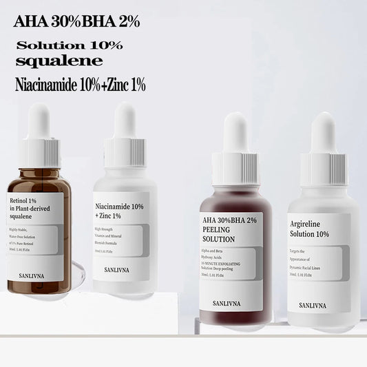 AHA 30% + BHA 2% Exfoliating Serum – Salicylic Acid, Niacinamide & Zinc for Moisturizing & Skin Care - Beauty & Beyond