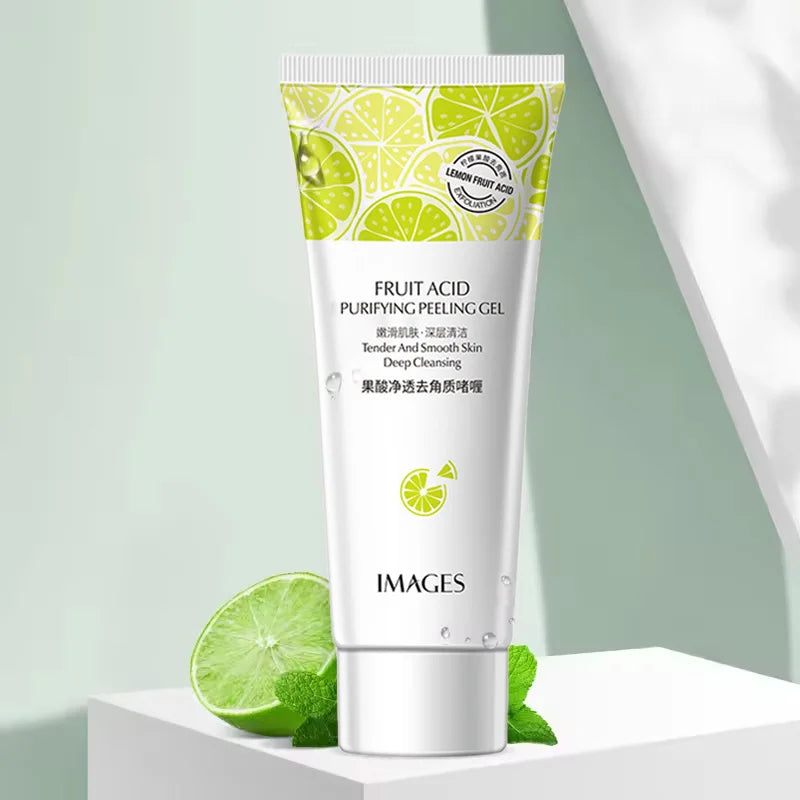 Natural Fruit Acid Peeling Gel – Deep Clean, Moisturizing & Gentle Face Scrub - Beauty & Beyond