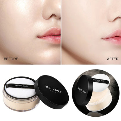 Loose Matte Face Powder – Invisible Pores, Oil Control, Translucent, Brightening