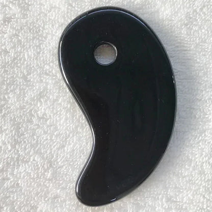 1PC Heart-Shaped Gua Sha Massager - Beeswax Scraper for Face, Spa & Acupuncture Tool - Beauty & Beyond
