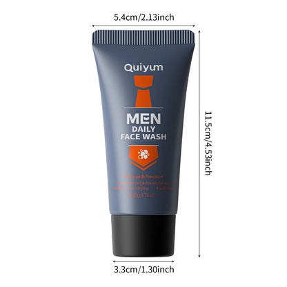 Men's Facial Foaming Cleanser - Deep Cleansing, Oil Control, Moisturizing, Blackhead Removal - Beauty & Beyond