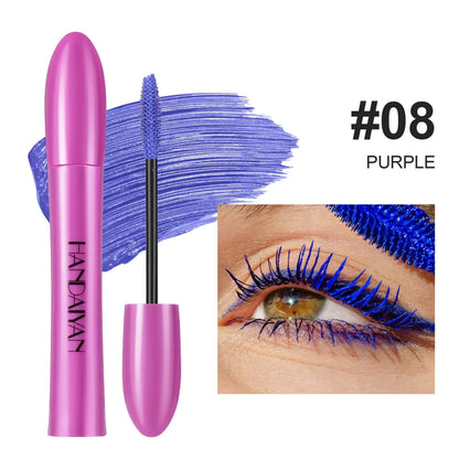 5D Colorful Silk Mascara - Blue, Red, Black, Waterproof, Non-Caking, Thickening, Lengthening - Beauty & Beyond