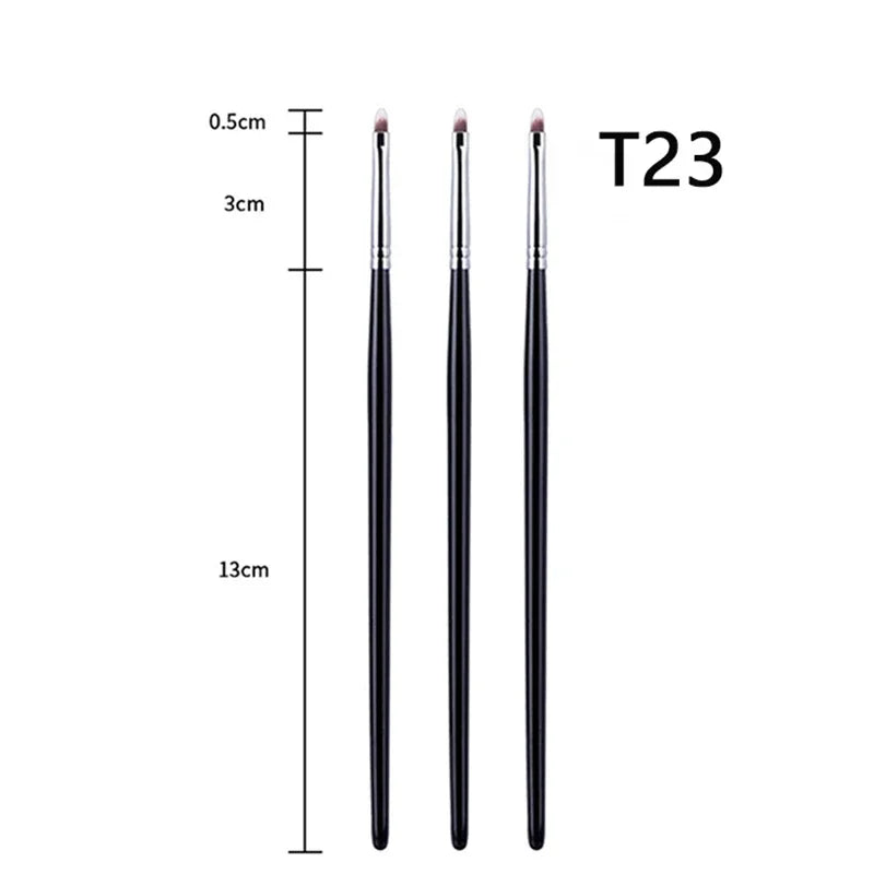 T22 Fine Eyeliner Brush - Precision Thin, Liquid/Gel, Professional Makeup Tool - Beauty & Beyond