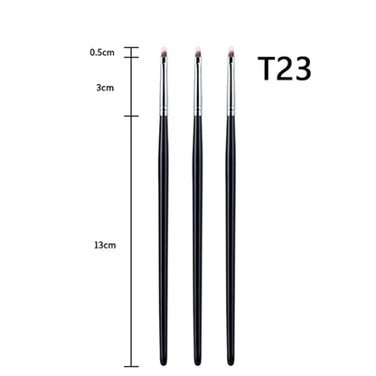 T22 Fine Eyeliner Brush - Precision Thin, Liquid/Gel, Professional Makeup Tool - Beauty & Beyond
