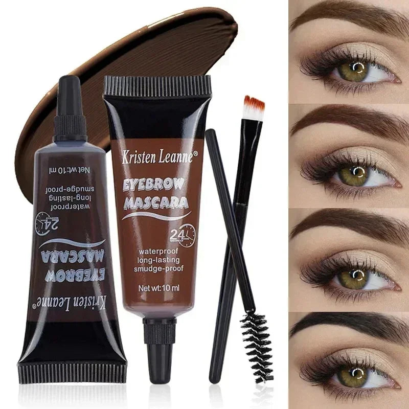 Eyebrow Dye Gel – 24-Hour Waterproof, Non-Smudge, Long-lasting Liquid Formula (4 Colors) - Beauty & Beyond