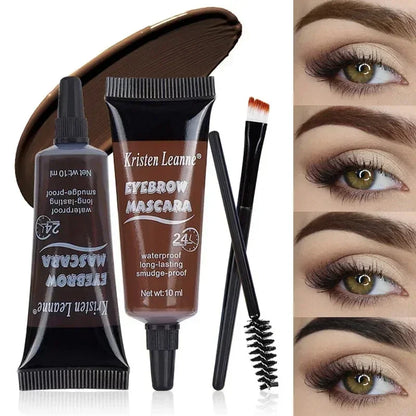Eyebrow Dye Gel – 24-Hour Waterproof, Non-Smudge, Long-lasting Liquid Formula (4 Colors) - Beauty & Beyond