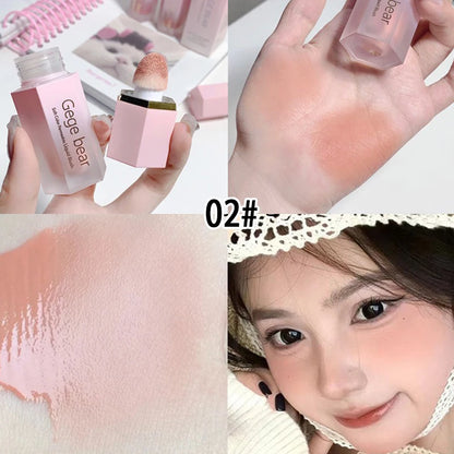 EGE Bear Soft Glow Liquid Blush – Sheer Color, Dewy Hydration & Natural Matte Finish for a Fresh Girl-Next-Door Look - Beauty & Beyond