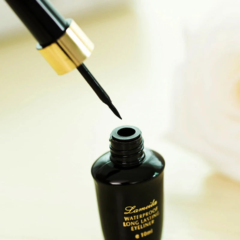 Long-Lasting Ultra-Fine Gel Eyeliner Pen – Waterproof, Hard-Tipped Black Liquid Liner - Beauty & Beyond