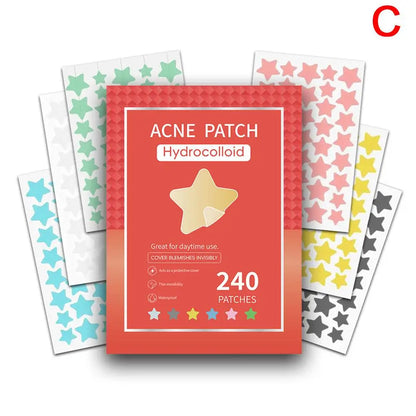 Colorful Star Acne Patches - Invisible, Pimple & Spot Concealer, Skin Care Stickers - Beauty & Beyond