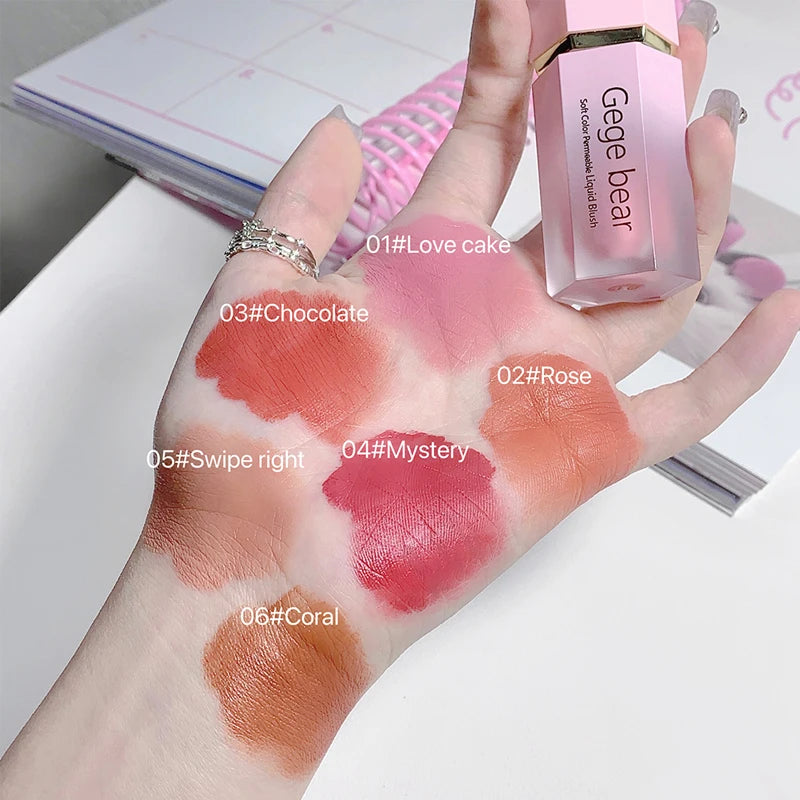 EGE Bear Soft Glow Liquid Blush – Sheer Color, Dewy Hydration & Natural Matte Finish for a Fresh Girl-Next-Door Look - Beauty & Beyond