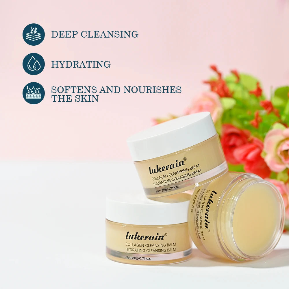 Pro-Collagen 3-in-1 Cleansing Balm – Hydrating Facial Cleanser for All Skin Types, Non-Greasy Deep Cleanse - Beauty & Beyond