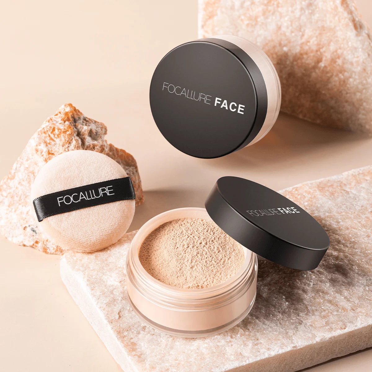 Focallure Loose Setting Powder – Invisible Finish & Oil Control | Translucent, Natural Soft Face Makeup