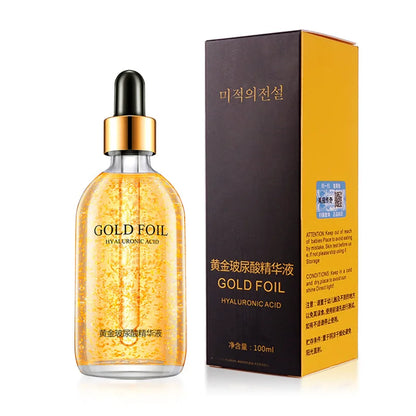 100ml 24K Gold Hyaluronic Acid Face Serum – Niacinamide, Collagen, Anti-Wrinkle Care - Beauty & Beyond
