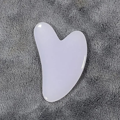 1PC Heart-Shaped Gua Sha Massager - Beeswax Scraper for Face, Spa & Acupuncture Tool - Beauty & Beyond