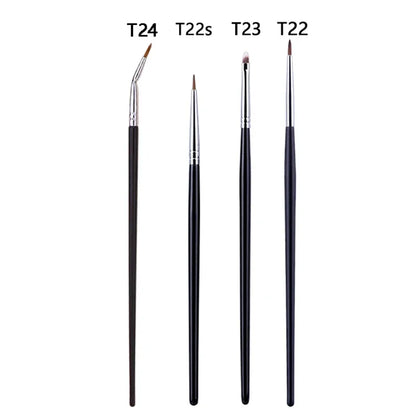 T22 Fine Eyeliner Brush - Precision Thin, Liquid/Gel, Professional Makeup Tool - Beauty & Beyond