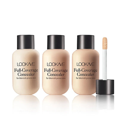 Liquid Concealer Foundation Cream – Waterproof, Full Coverage, Acne & Dark Circles