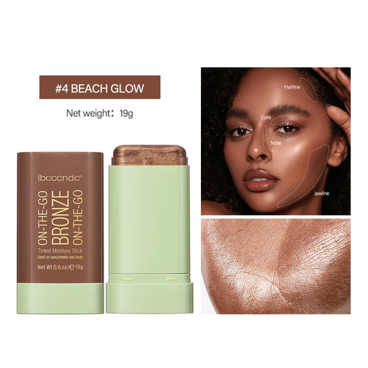 Bronze Blush Stick – Waterproof, Easy Color, 4 Shades, High Pigment, Brightening