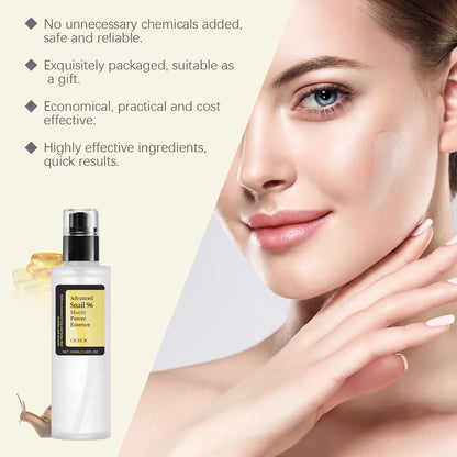 Advanced Snail 96 Mucin Power Essence – Moisturizing, Lifting & Brightening | Fades Fine Lines & Firms Skin