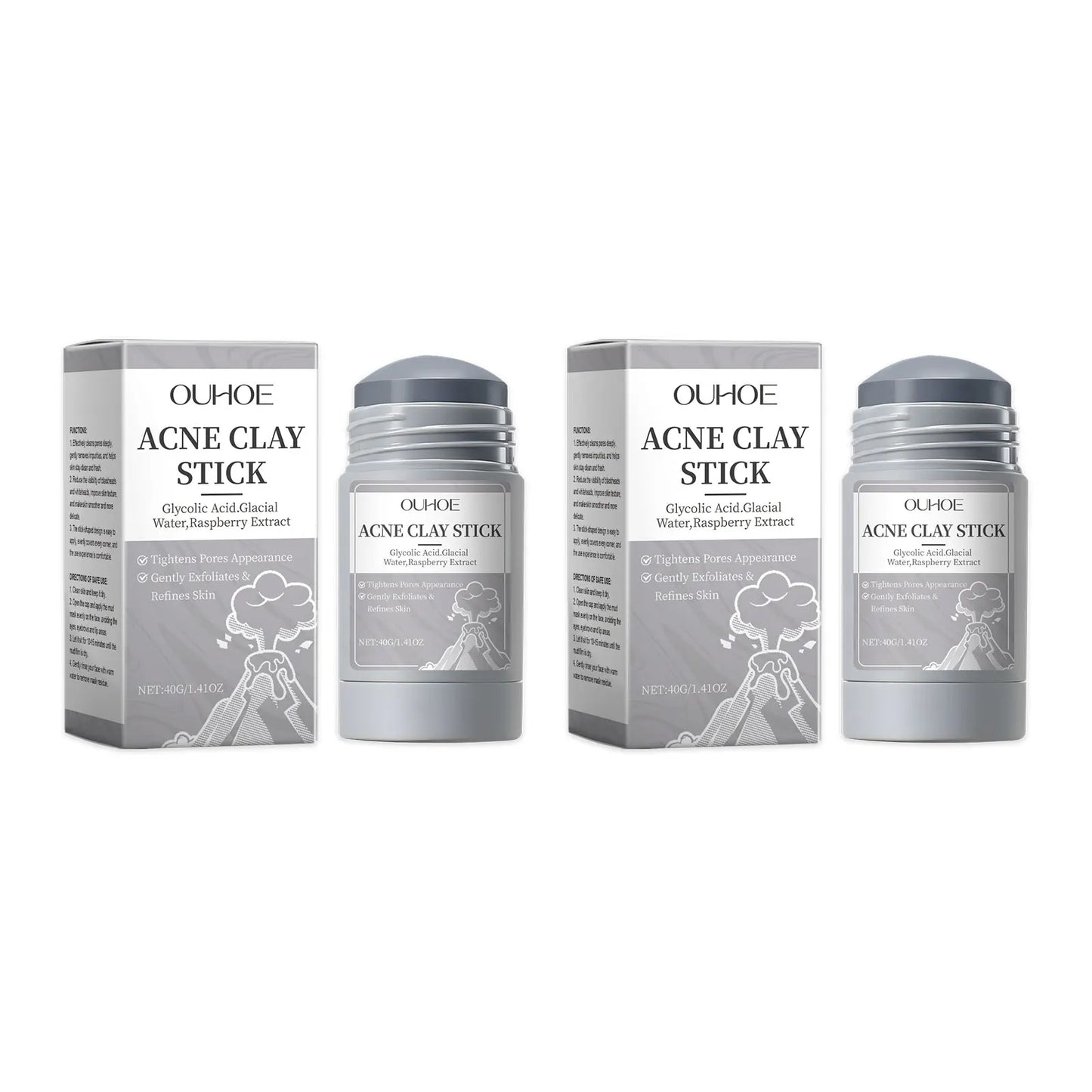 Pore Cleansing Clay Mask - Shrinks Pores, Hydrating, Exfoliating, Oil Control, Acne Treatment - Beauty & Beyond
