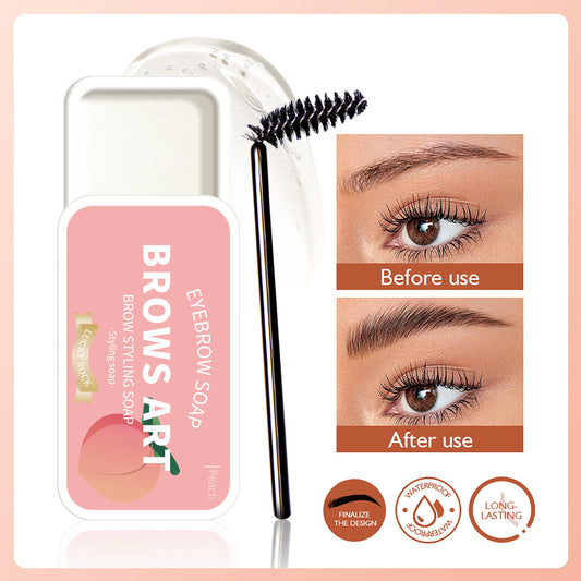 4-color eyebrow styling wax, styling gel, waterproof, natural, long-lasting, transparent eyebrow soap, eyebrow styling cream - Beauty & Beyond