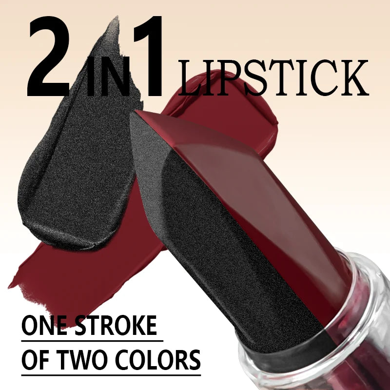 Waterproof Long-Lasting Matte Lipstick – Moisturizing, Non-Stick Cup, Pearlescent Diamond Lip Tint - Beauty & Beyond