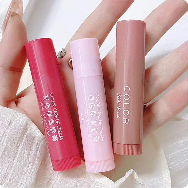 HAIPINK 3-Piece Set Tinted Moisturizing Lip Balm - Hydrating, Fades Lip Lines, Prevents Chapping - Beauty & Beyond
