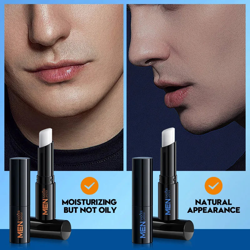 SADOER Men's Lip Balm - Moisturizing, Anti-Cracking, Repairing & Nourishing Lip Care - Beauty & Beyond