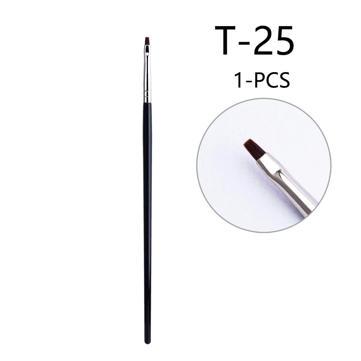 T22 Fine Eyeliner Brush - Precision Thin, Liquid/Gel, Professional Makeup Tool - Beauty & Beyond