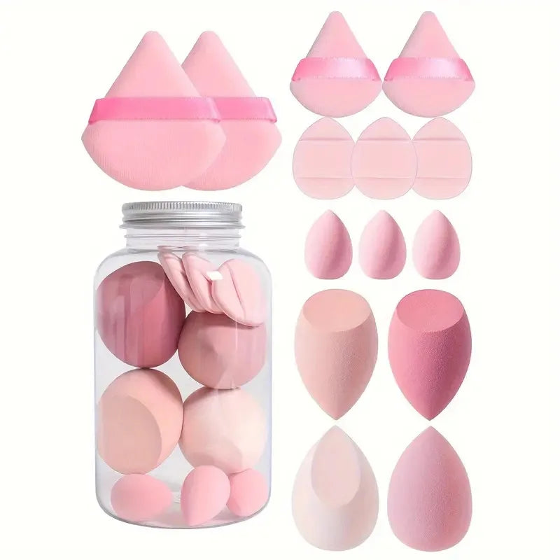 12/14Pcs Makeup Sponge Cosmetic Puff - Beauty & Beyond