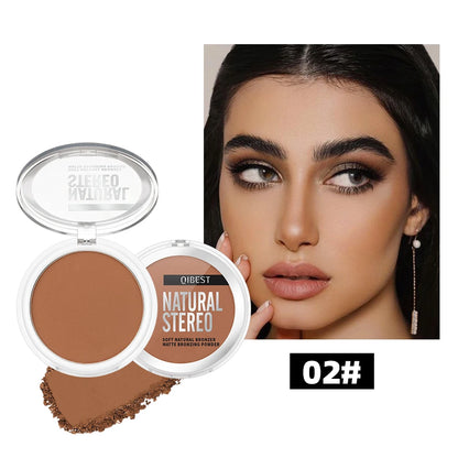 3D Matte Wheat Bronzer Palette – Natural Highlights & Contouring for a Flawless, Long-Lasting Finish! - Beauty & Beyond