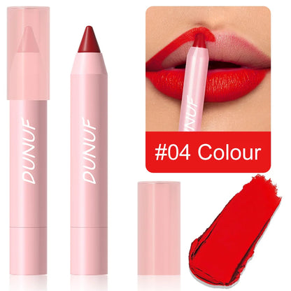 18-Color Lipstick Pencil Set – Waterproof Matte Tint & Lip Contour | Long-Lasting, Non-Stick Lipliner Pens