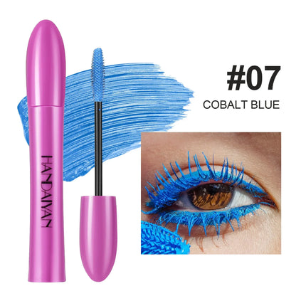 5D Colorful Silk Mascara - Blue, Red, Black, Waterproof, Non-Caking, Thickening, Lengthening - Beauty & Beyond
