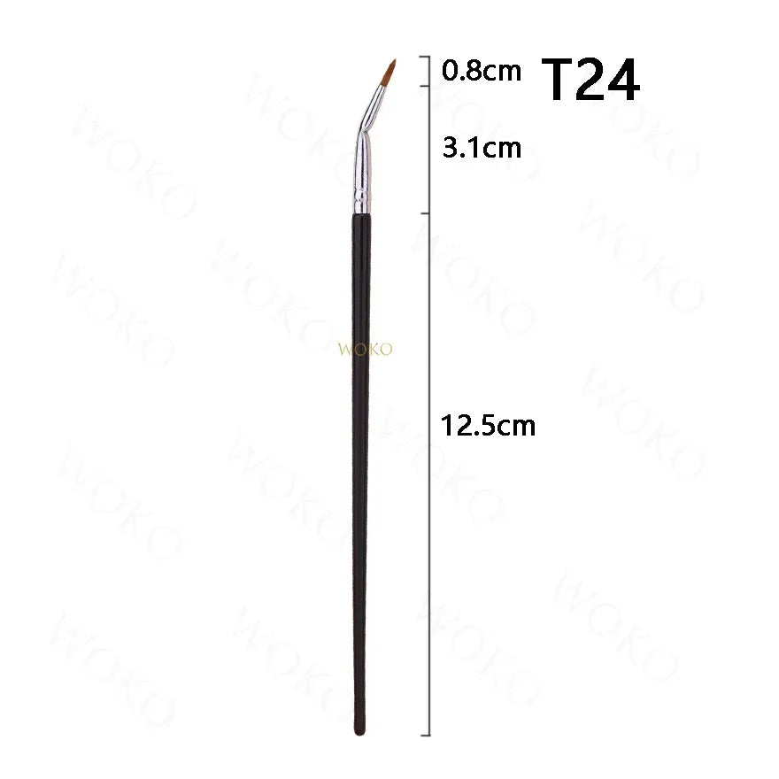 T22 Fine Eyeliner Brush - Precision Thin, Liquid/Gel, Professional Makeup Tool - Beauty & Beyond