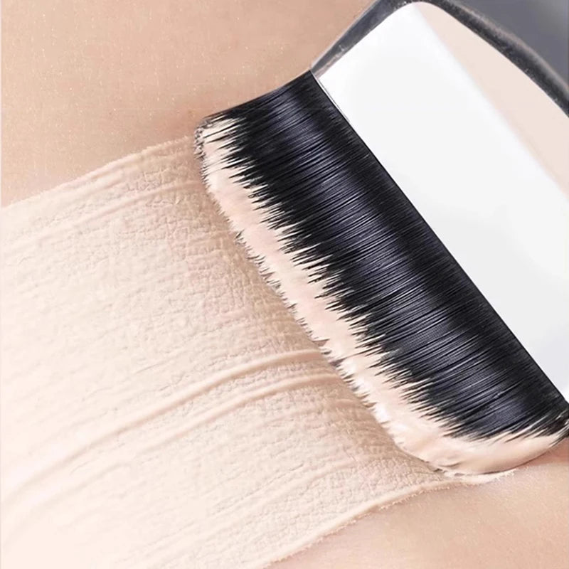 New Korean Foundation Brush - Ultra-Thin, One-Line Mask, Primer & Concealer Brush