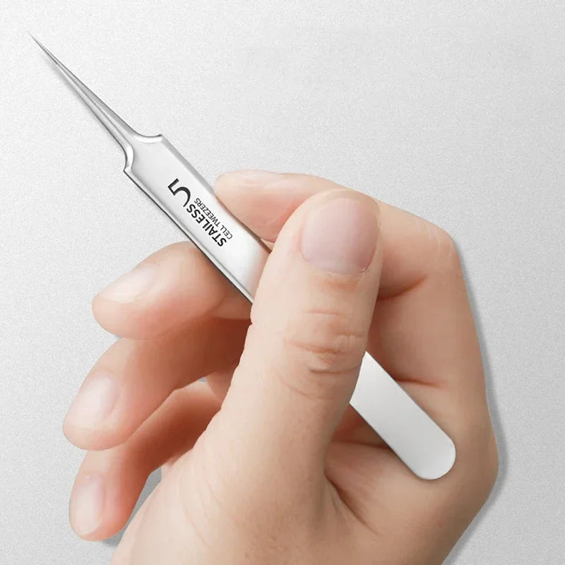 German Ultra-Fine No. 5 Blackhead & Pimple Remover - Acne Needle Tool, Beauty Tweezers - Beauty & Beyond