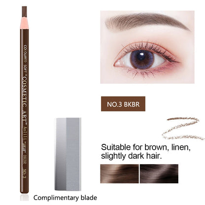 Waterproof Eyebrow Pencil – Long-lasting Brow Enhancer, Professional Makeup, Brow Lift & Feather Effect - Beauty & Beyond