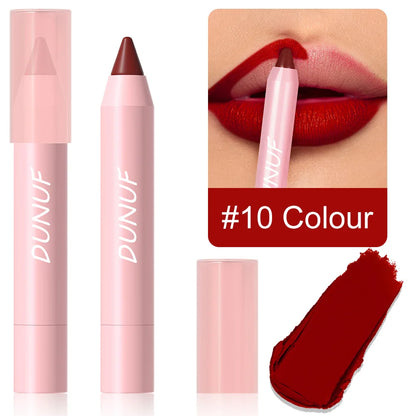 18-Color Lipstick Pencil Set – Waterproof Matte Tint & Lip Contour | Long-Lasting, Non-Stick Lipliner Pens
