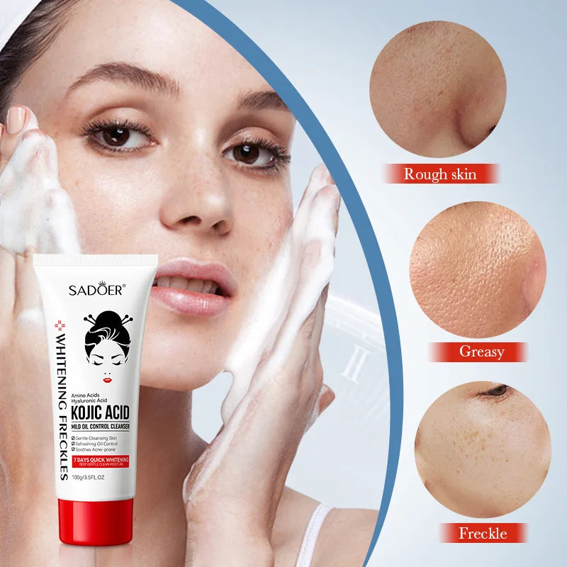 Kojic Acid Facial Wash - Oil Control, Deep Cleaning, Moisturizing, Non-Irritating Cleanser - Beauty & Beyond