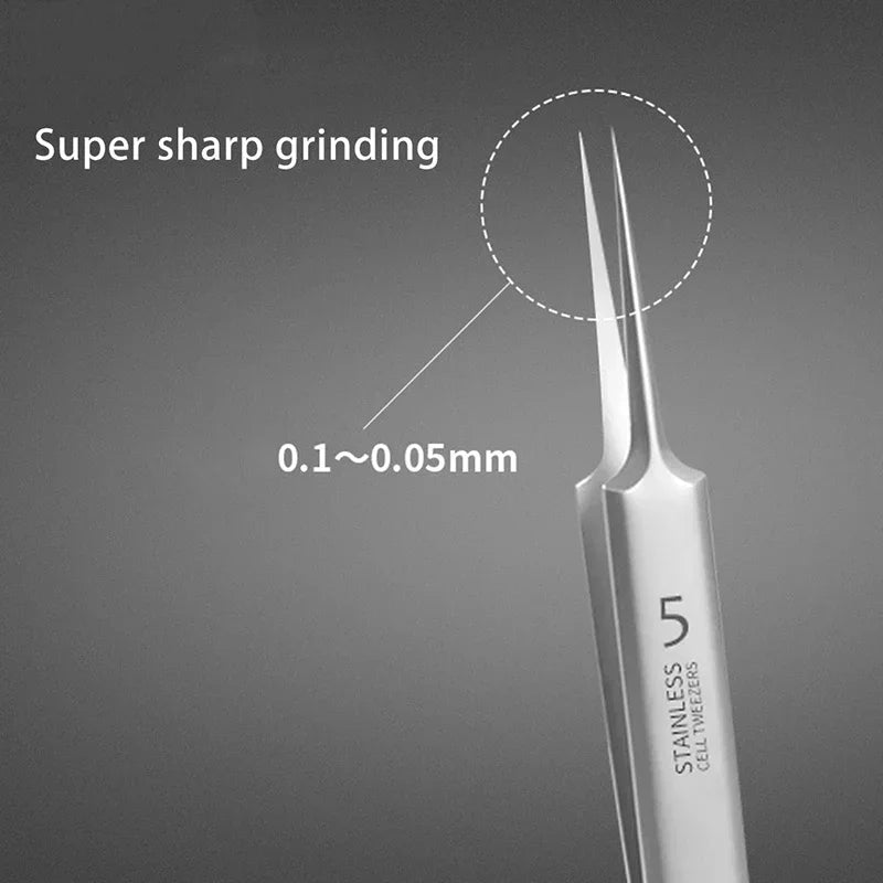 German Ultra-Fine No. 5 Blackhead & Pimple Remover - Acne Needle Tool, Beauty Tweezers - Beauty & Beyond