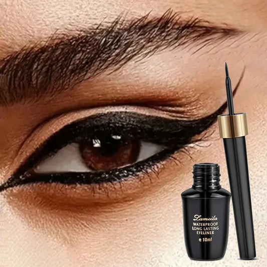 Long-Lasting Ultra-Fine Gel Eyeliner Pen – Waterproof, Hard-Tipped Black Liquid Liner - Beauty & Beyond