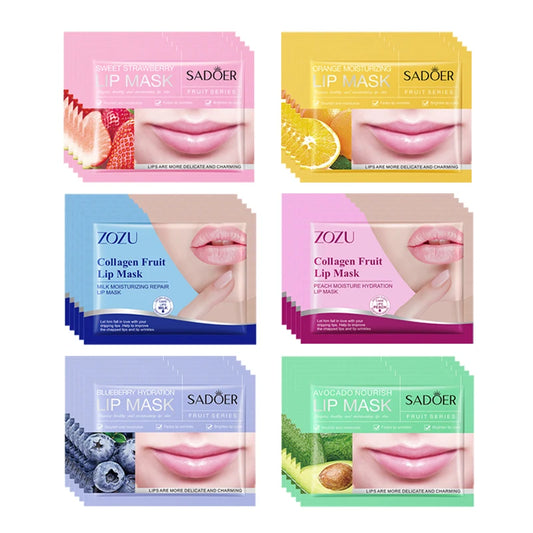 30PCS Fruit Lip Masks – Moisturizing & Nourishing Collagen Patches | Plump & Beautify Lips