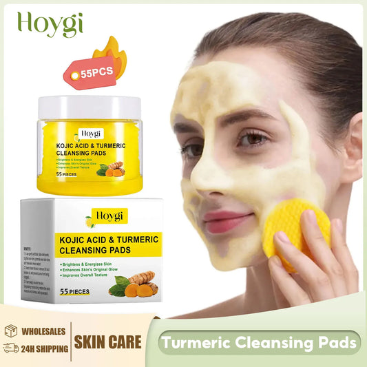 Turmeric Cleansing Pads - Exfoliating, Makeup Removal, Dead Skin, Pore Shrinking Sponge - Beauty & Beyond