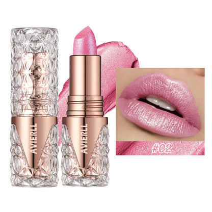 6 Colors 3-in-1 Pearlescent Sparkling Lipstick – Matte Glitter, Waterproof, Long-Lasting, Pearl Shine Lip Gloss, Shimmer Sexy Makeup - Beauty & Beyond