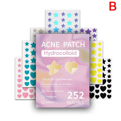 Colorful Star Acne Patches - Invisible, Pimple & Spot Concealer, Skin Care Stickers - Beauty & Beyond