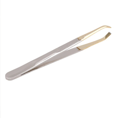 1/5PCS Eyebrow Tweezers - Stainless Steel, Slant Tip, Face Hair Removal Tool