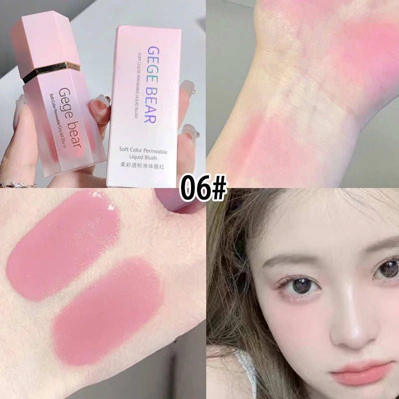 EGE Bear Soft Glow Liquid Blush – Sheer Color, Dewy Hydration & Natural Matte Finish for a Fresh Girl-Next-Door Look - Beauty & Beyond