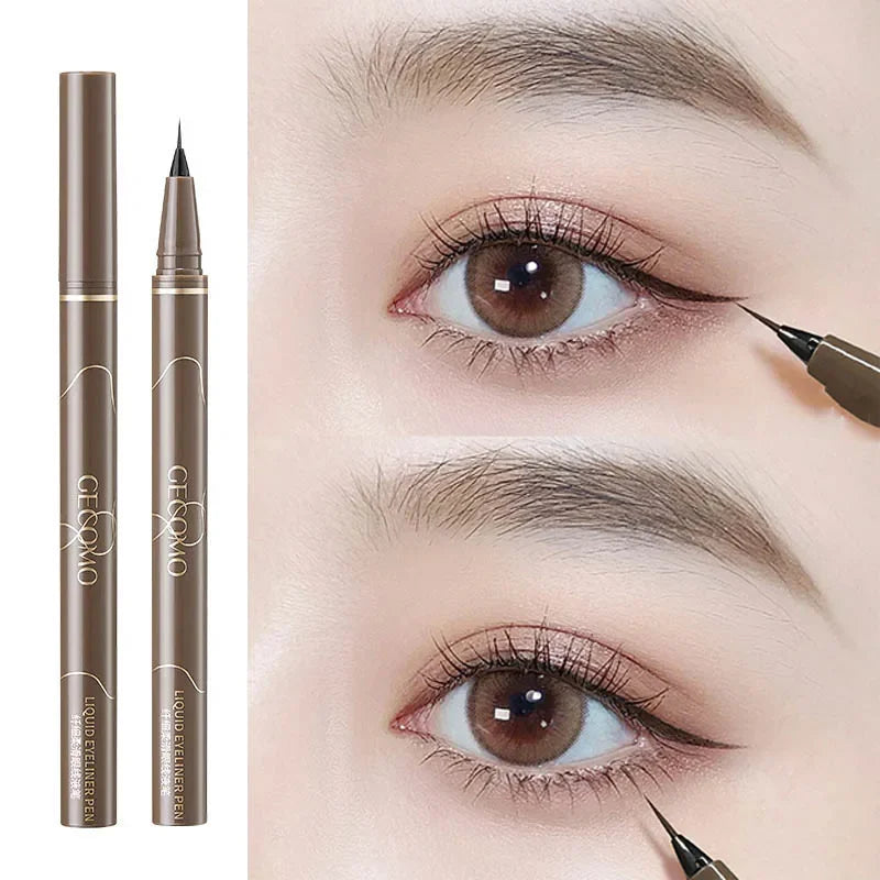 Ultra-Thin Waterproof Eyeliner Pen – Smooth, Long-Lasting Black/Brown for Lower Lash Line - Beauty & Beyond