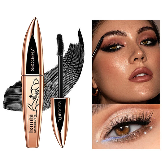 4D Mascara Cream – Thickening, Lengthening, Black Silk Fiber, Large Capacity, Long-Lasting Eye Makeup - Beauty & Beyond